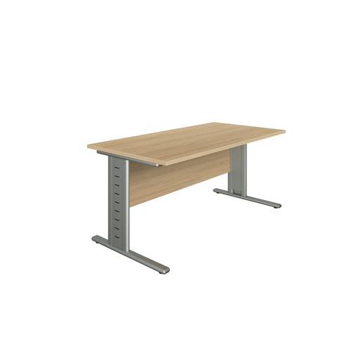 Recht eikenhouten bureau - Quadrifoglio