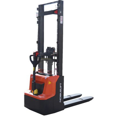Elektrische stapelaar - Hefvermogen 1300 kg - Hefhoogte 2,9 tot 4,3m