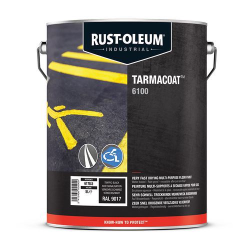 Verf voor vloeren buiten en binnen Tarmacoat - 5 l - Rust-Oleum