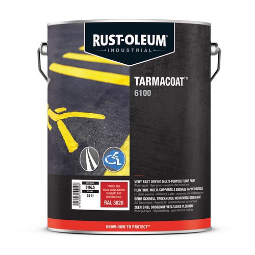Verf voor vloeren buiten en binnen Tarmacoat - 5 l - Rust-Oleum