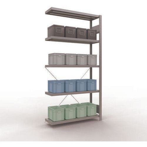 Lichte stelling Easy-Fix - Enkelzijdig - H 2000 mm - Gegalvaniseerd - Schulte