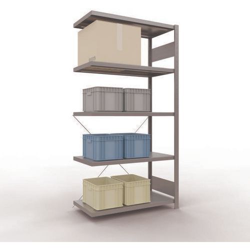 Lichte stelling Easy-Fix - Enkelzijdig - H 2000 mm - Gegalvaniseerd - Schulte