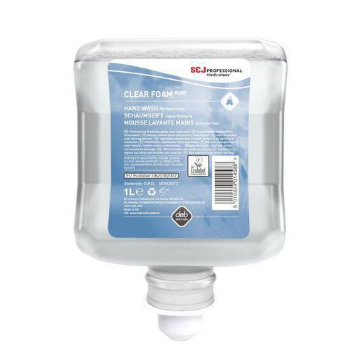 Wasschuim voor handen en lichaam zonder parfum 1 l - SC Johnson Professional