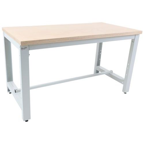 Werkbank laag met multiplex blad - 800 kg - Manutan Expert