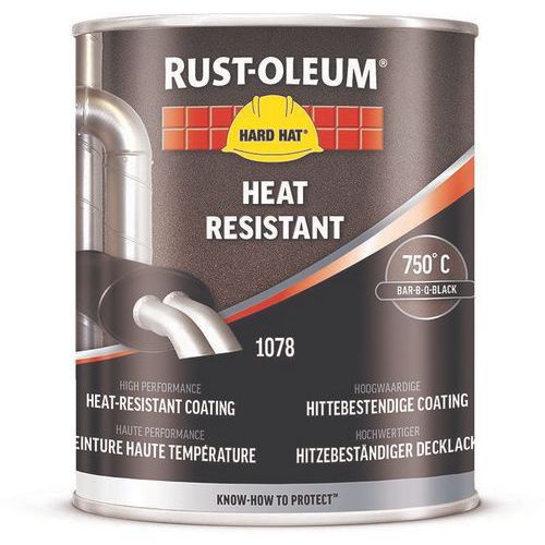 Afwerklak Hard Hat®, hittebestendig tot 750 ºC - Rust-Oleum