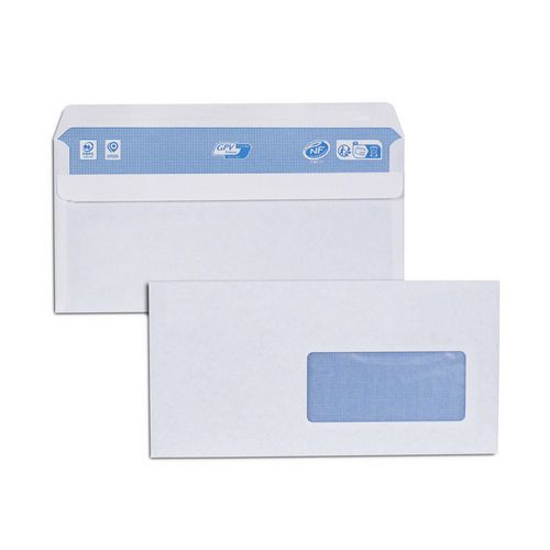Envelop wit 80 g zelfklevend met venster - Everyday
