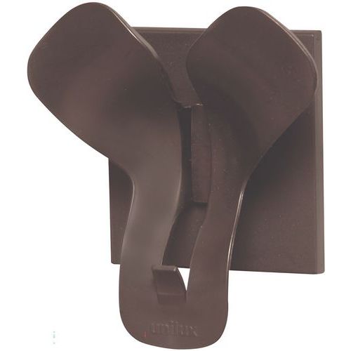 Kapstokhaak TRIO 1 haak zwart - UNILUX