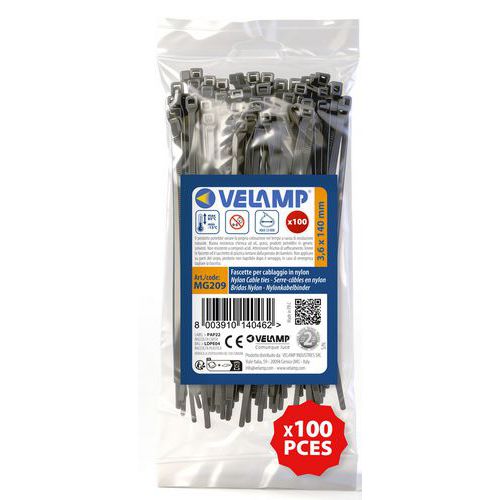 Witte nylon kabelbinder- Velamp