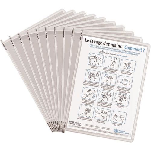 Antimicrobiële presentatiehoes met spil Sterifold - Tarifold