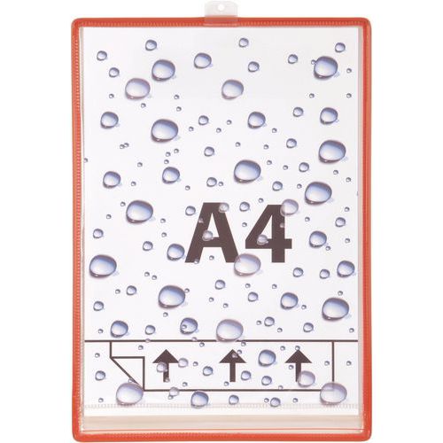 Beschermende hoes, vochtwerend, A4 met beugel Drypockets - Tarifold.