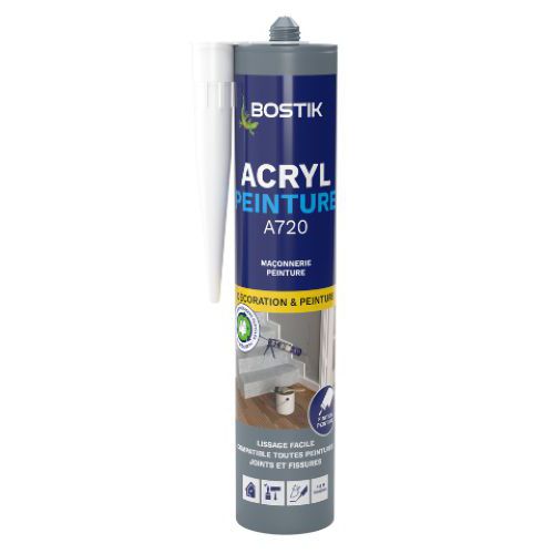 Acrylkit voor binnen, speciaal voor verf - Bostik