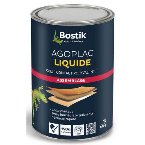 Contactlijm vloeibaar met verharder Agoplac - Bostik