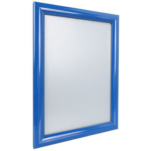 Aluminium klikframe met puntige hoek - blauw - Manutan Expert