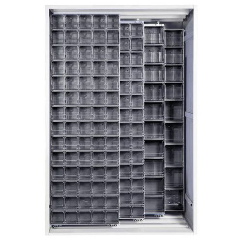 Wandkast met verschuifbaar panelen Crystal Box CB400 – Mobil Plastic