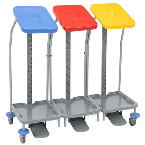 Waszakwagen Linen - 3 stuks - 3 x 70 l - Manutan Expert