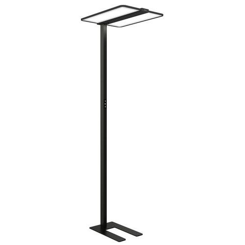 Vloerlamp LED Atlas met zwarte sokkel voor kantoor - Unilux