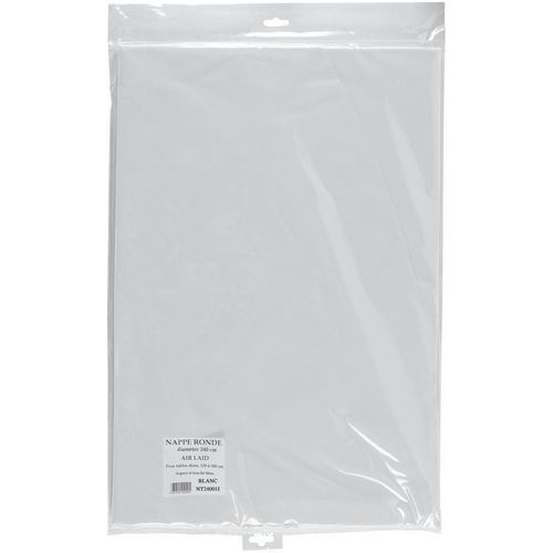 Rond tafelkleed van nonwoven papier Airlaid - 240 cm