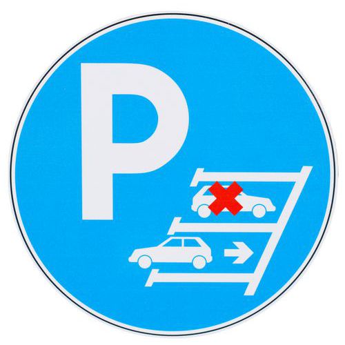 Bord achteruit inparkeren - Aluminium - Manutan Expert