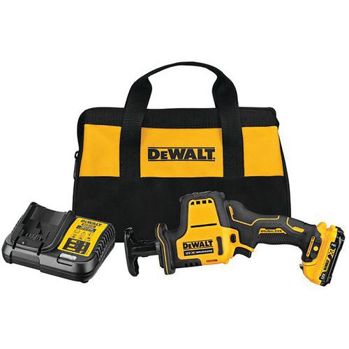 Decoupeerzaag compacte XR 12V 2Ah -2 accu's en TSTAK koffer