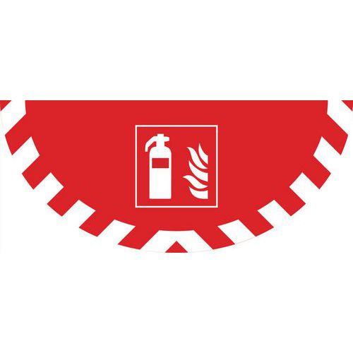 Sticker voor vloer - Brandblusser - Manutan Expert