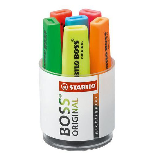 Markeerstiften fluorescerend Boss Original pot van 6 - Stabilo