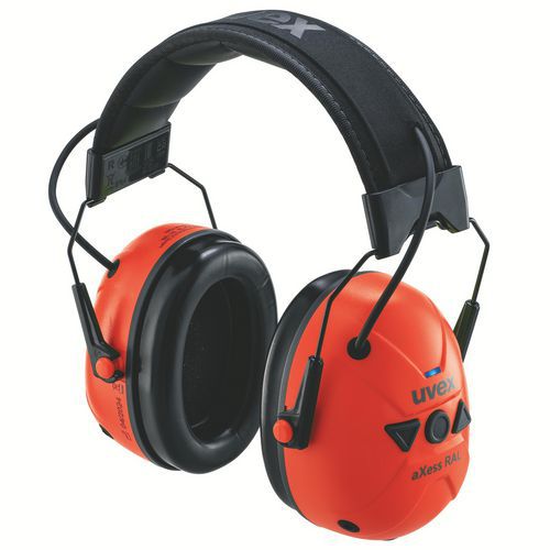 Geluidswerende hoofdtelefoon met actieve luisterfunctie SNR 31 - Uvex axess RAL