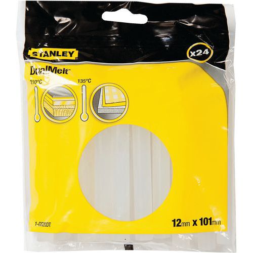 Lijmstokken ø 7 mm, Ø: 12 mm, Aantal stuks: 24, Lengte: 100 mm