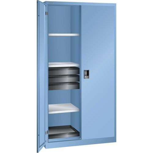 Vleugeldeurkast met tussenwand 1000x580x1950mm - Lista