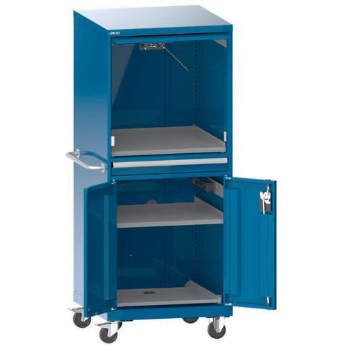 Computerkast verrijdbaar 36x36E - 717x725x1762mm - Lista