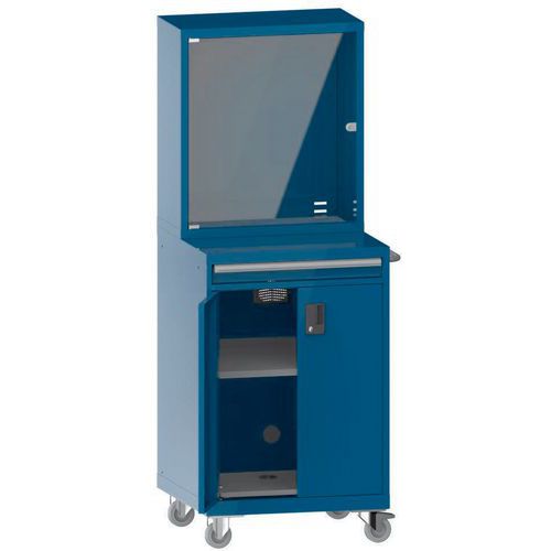 Computerkast verrijdbaar 36x36E - 717x725x1937mm - Lista