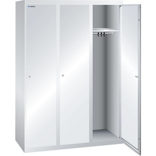 Garderobekast 1200x500x1700mm 3 vakken - Lista