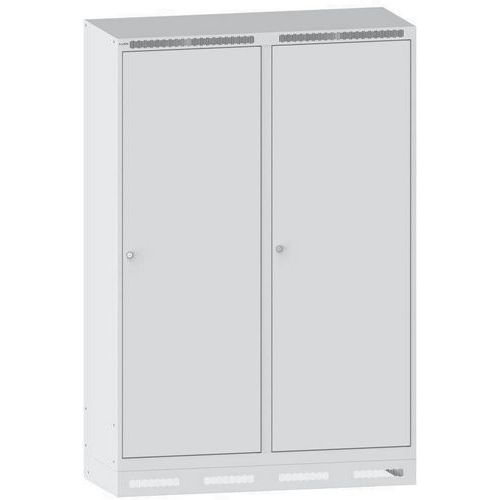 Garderobekast 1200x500x1800mm 4 vakken - Lista