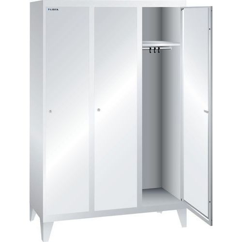 Garderobekast 1200x500x1850mm 3 vakken - Lista