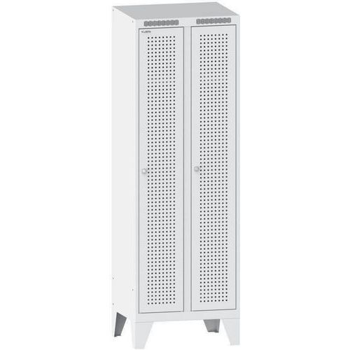 Garderobekast 600x500x1850mm 2 vakken - Lista