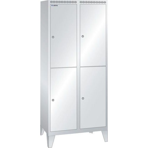 Garderobekast 800x500x1850mm 2x2 vakken - Lista