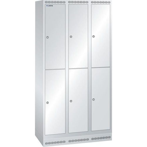Garderobekast 900x500x1800mm 3x2 vakken - Lista