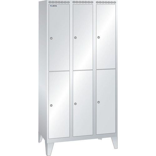 Garderobekast 900x500x1850mm 3x2 vakken - Lista