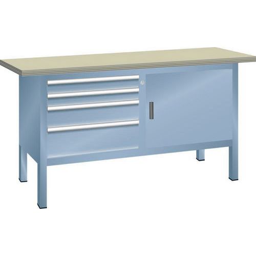 Werkbank compact 1500x700x850mm Beuken - Lista