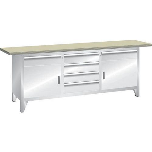 Werkbank mobiel multiplex 2000x700x840mm - Lista
