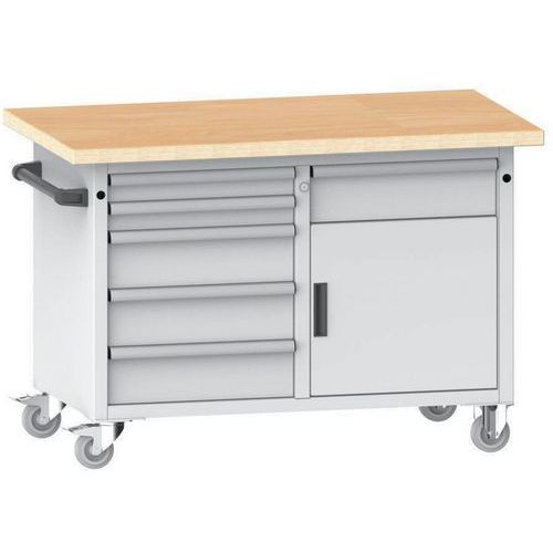 Werkbank mobiel multiplex 1250x700x877mm - Lista