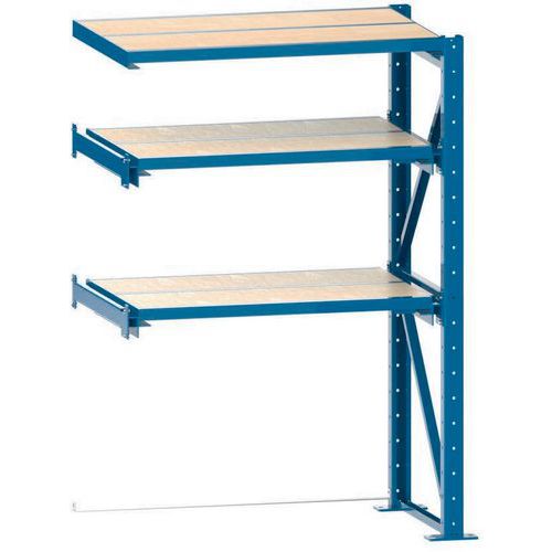 Uitschuifstelling aanbouw (BxDxH) 890x1260x2000mm - Lista