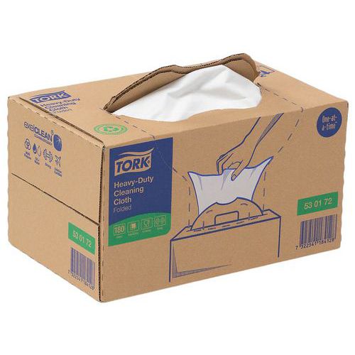 Supersterke reinigingsdoek gevouwen - W7 - Tork