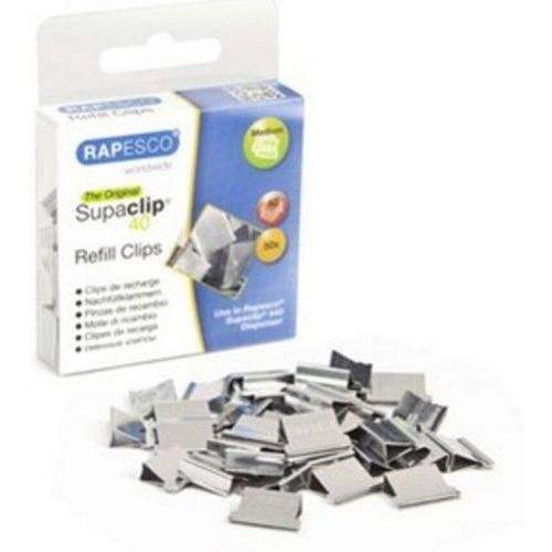 Papierklem Navul Supaclip 40 rvs - Rapesco