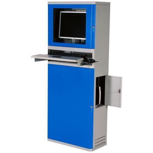 Computerkast voor flatscreen blauw