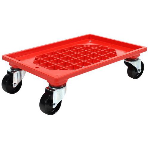 Kunststof dolly - Voor Eurobakken - Draagvermogen 250 kg