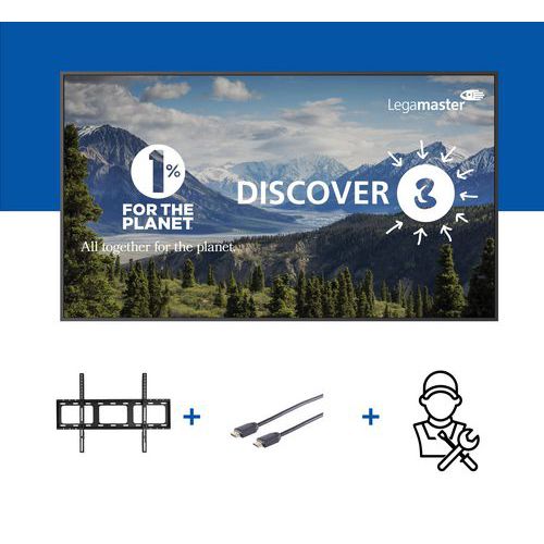 Scherm met discover 3 installatie - Legamaster