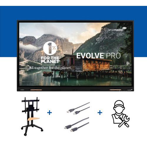 Monitorbeugel met touchscreen scherm met Evolve Pro - Legamaster