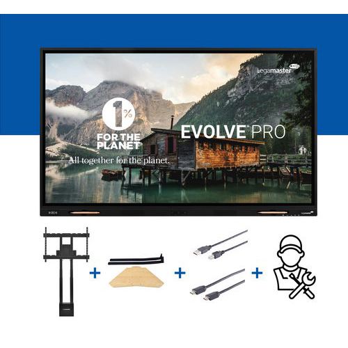 Monitorbeugel met touchscreen scherm met Evolve Pro 55 - Legamaster