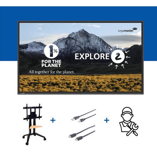 Monitorbeugel verrijdbaar met touchscreen Explore 2 - Legamaster