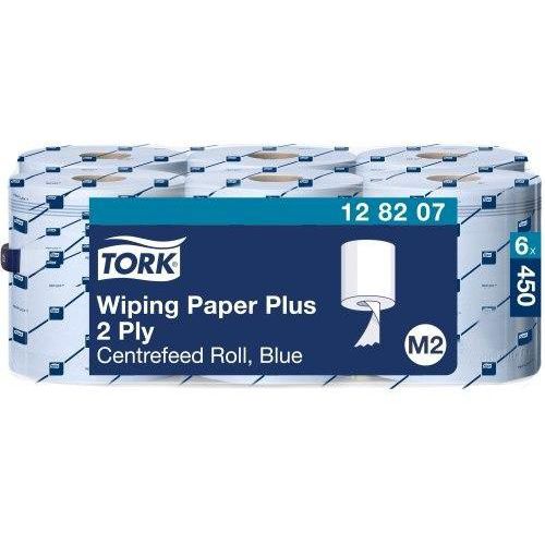 Poetsrol Tork met centraal afrolsysteem - 2 lagen - 450 vellen